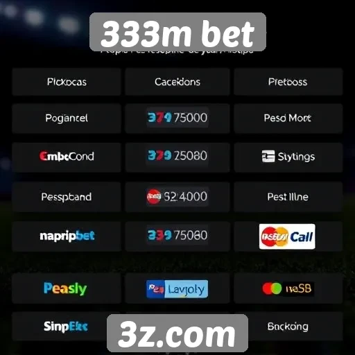 Métodos de pagamento aceitos no 333m bet